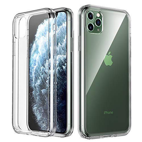 Product Cover Qoosea Compatible with iPhone 11 Pro max 2019 6.5 Case Cover Clear Crystal Durable Case for iPhone 11 Pro Max Cover Transparent Shockproof Case Prevent Impact Case