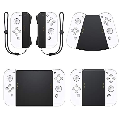 Product Cover Hand Grips Connector for Nintendo Switch Joy Cons, Vivefox 5 in 1 NS Switch Joy Con Gamepad Handle with Wrist Strap Joy-Con Grip Kit Switch Controller Grip Handle Kit