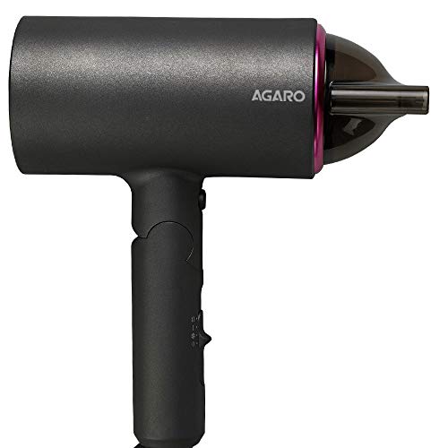 Product Cover AGARO HD-1214 Premium Hair Dryer with 1400-Watt Motor, 3 Temperature Settings & Cool Shot Button (Black)