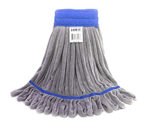 Product Cover Hero Mop Head Replacement, Commercial Mop, Microfiber Mop Head with Nylon Scrubbing Pad (Blue)