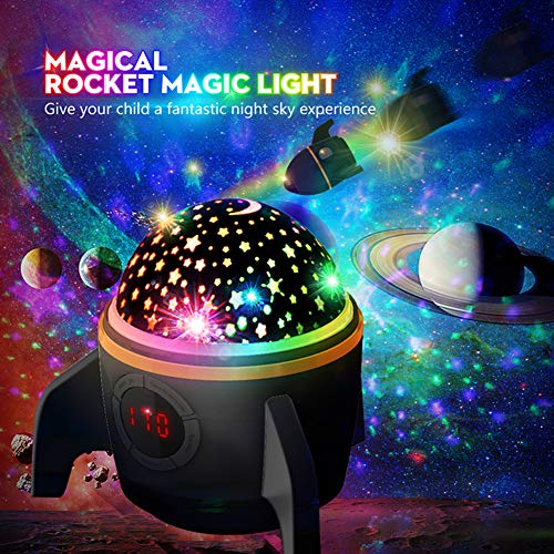 Product Cover Star Projector Night Light for Kids - Baby Night Light Projector for Bedroom with Timer - Remote and Chargeable - Best Gift for Kids Upgrade Version - Black