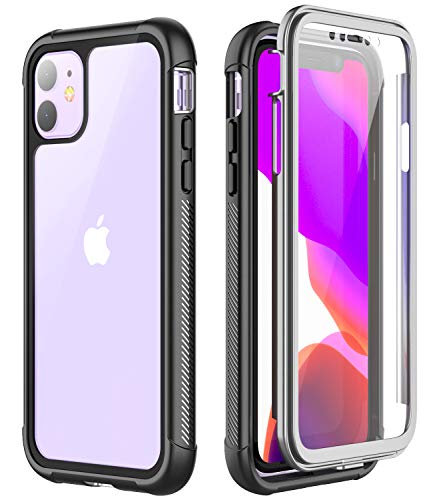 Product Cover Comeproof iPhone 11 Case, Full Body with Built-in Screen Protector Slim Shock-Absorbing Dustproof Lightweight Clear Cases for iPhone 11 2019 (6.1 inch)