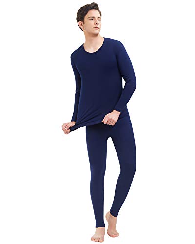 Product Cover SANQIANG Men's Cotton Thermal Underwear Set Lightweight Warm Long Johns for Men