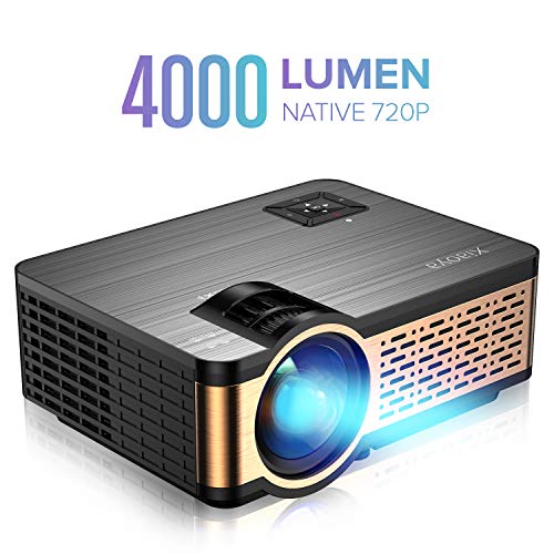 Product Cover XIAOYA W5 Native 720P Mini Movie Projector with HiFi Speaker, 4000 Lumen Video Projector Support 1080P Display for Home Theater Entertainment, Compatible with HDMI, SD, AV, VGA, USB