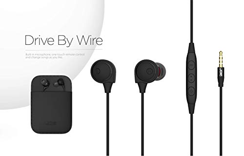Product Cover Nwark/Joie® Presents Basic 3.5 MM Earphones Wired in-Ear Earbuds w/Mic, Noise Cancelling Sports Earphones Compatible with All 3.5 mm Jack Mobile Phone