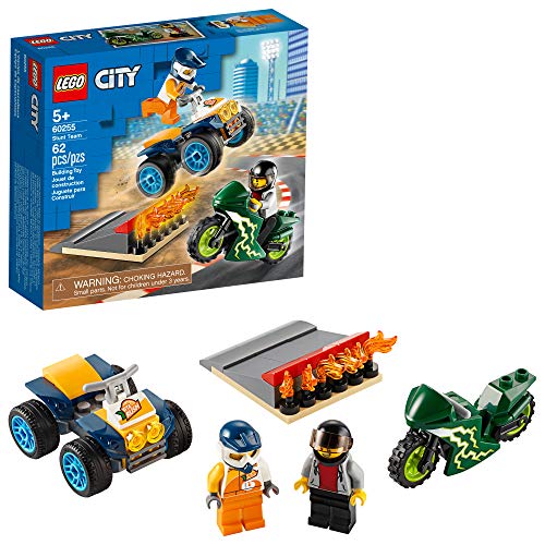 Product Cover LEGO City Stunt Team 60255 Bike Toy, Cool Building Set for Kids, New 2020 (62 Pieces)