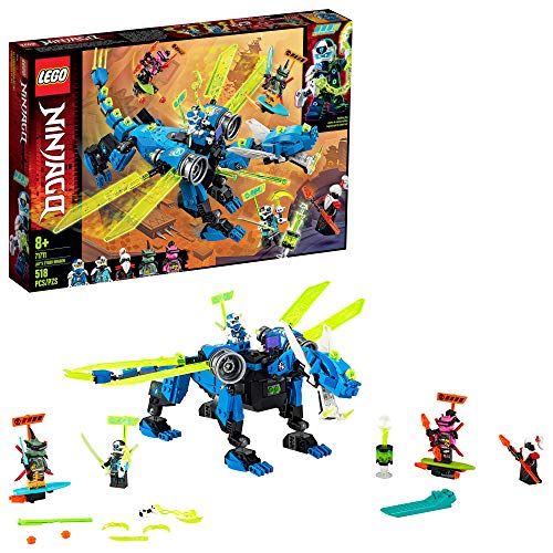 Product Cover LEGO NINJAGO Jay's Cyber Dragon 71711 Ninja Action Toy Building Kit, New 2020 (518 Pieces)