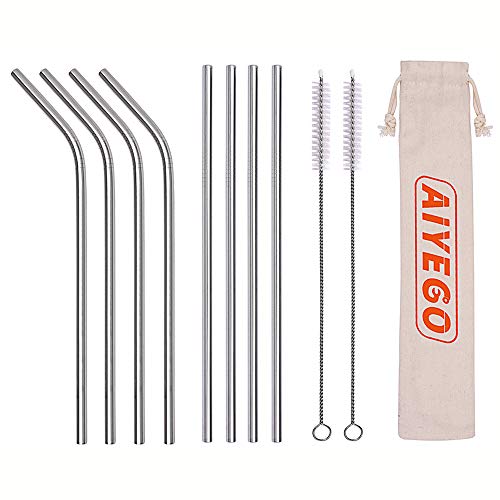 Product Cover AIYEGO Metal Straws, Portable 10.5