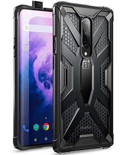 Product Cover OnePlus 7 Pro Case, Poetic Premium Hybrid Protective Clear Bumper Cover, Rugged Lightweight, Military Grade Drop Tested, Affinity Series, for OnePlus 7 Pro (2019), Smoke Grey