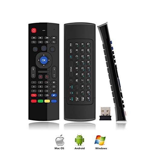 Product Cover Air Mouse for Android tv Box, Gimibox MX3 Pro Wireless Keyboard 2.4G Smart TV Remote with Motion Sensing Game Handle Android Remote Control for Android TV Box/PC/Smart TV/Projector/HTPC/All-in-one PC/