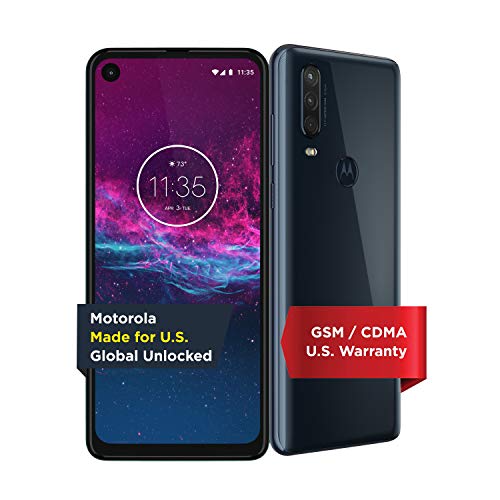 Product Cover Motorola One Action - Unlocked Smartphone - Global Version - 128GB - Denim Blue (US Warranty) - Verizon, AT&T, T-Mobile, Sprint, Boost, Cricket, Metro