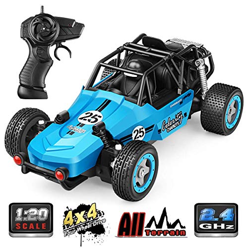 Product Cover RC Car, 1:18 All Terrain Remote Control High-Speed Offroad 2.4Ghz 2WD Remote Control Monster Truck, Best Gift for Kids and Adults