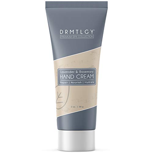 Product Cover DRMTLGY Hand Cream Shea Butter Lotion for Dry Hands with Lavender & Rosemary. Non-Greasy Hand Moisturizer.