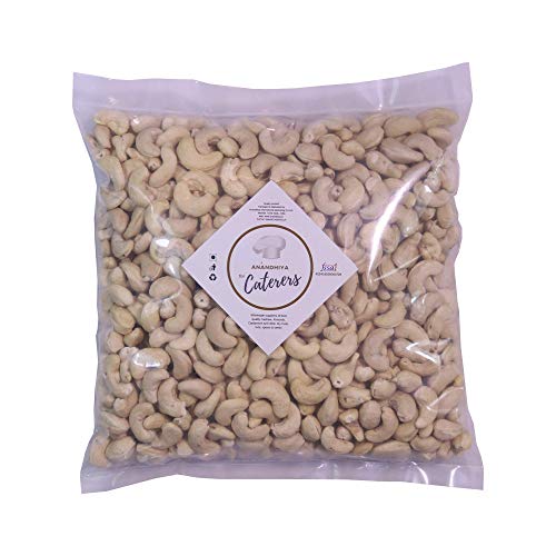 Product Cover Anandhiya For Caterers - Plain Cashew Nut / Kaju Whole Kernels [Average Grade, Commercial Quality] for Caterers, Restaurants, Sweet Makers - Crispy, Crunchy, Off-White [1Kg Pack]