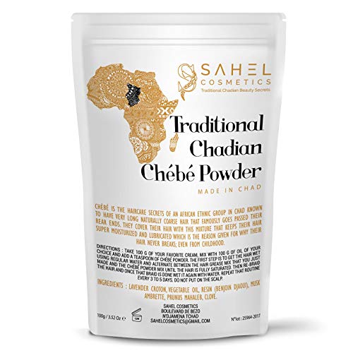 Product Cover Chebe Powder Sahel Cosmetics Traditional Chadian Chébé Powder, African Beauty Long Hair Secrets (100g)