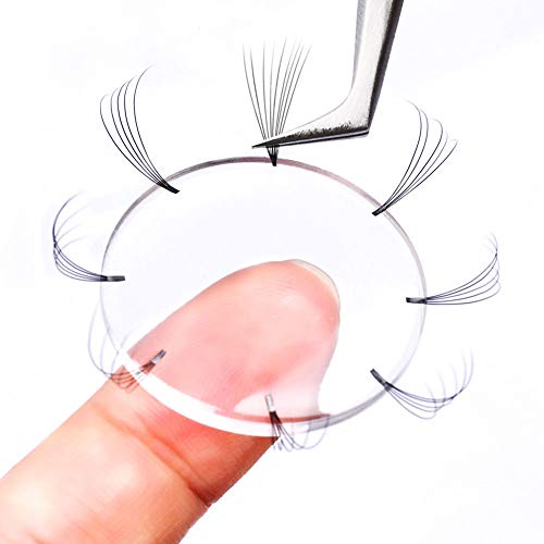 Product Cover Eyelash Extension Supplies GEMERRY 5 Pcs Easy Fan Lash Pads Patches Lash Extensions Supplies for Beginners Make Fans Blooming Easy Volume Lashes Pallet Tools Eyelash Holder, 3x30mm