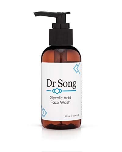 Product Cover Dr Song Glycolic Acid Face Wash and Pore Cleanser, 10% Gel, Anti-Aging Exfoliating Skin Care, Fight Redness, Acne Breakouts and Blemishes, Diminish Fine Lines and Wrinkles