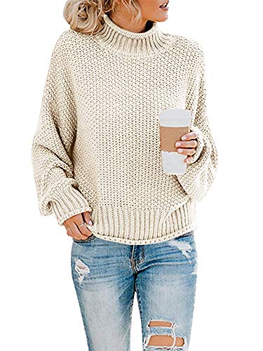 Product Cover Doreyi Women's Oversized Sweater Long Sleeve Loose Warm Chunky Jumper Knitted Turtleneck Pullover Sweaters