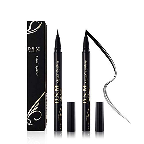 Product Cover Waterproof Liquid Eyeliner Long Lasting&Smudgeproof Eye Liner 2 Packs Precise Eyeliner Pen for All Day with Slim Tip, Black, by SEILANC