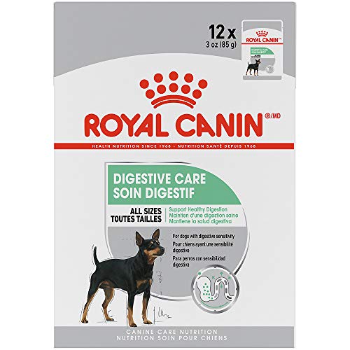 Product Cover Royal Canin Canine Care Nutrition Digestive Care Loaf in Gravy Dog Food, 3 Ounce Pouch (Pack of 12)
