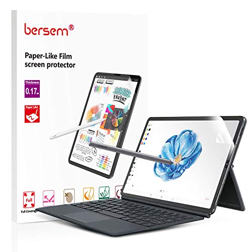Product Cover BERSEM Screen Protector for Samsung Galaxy Tab S6/Tab S5e Paper Like, 2 Pack Paperlike Galaxy Tab S6/Tab S5e Anti Glare Matte Screen Protector With Easy Installation Kit Paper Texture Galaxy Tab S6 Screen Protector