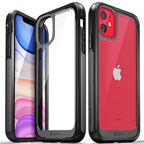 Product Cover Vena iPhone 11 Clear Case, Retain Bumper Protective Case with Military Grade Drop Protection - Clear/Black