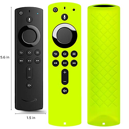 Product Cover Covers for All-New Alexa Voice Remote for Fire TV Stick 4K, Fire TV Stick (2nd Gen), Fire TV (3rd Gen) Shockproof Protective Silicone Case - Chartreuse
