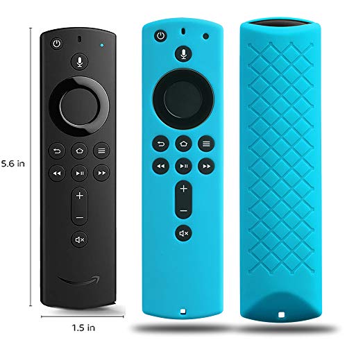 Product Cover Covers for All-New Alexa Voice Remote for Fire TV Stick 4K, Fire TV Stick (2nd Gen), Fire TV (3rd Gen) Shockproof Protective Silicone Case (Sky)