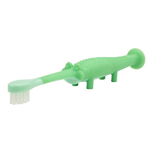 Product Cover Dr. Brown's Toddler and Baby Toothbrush, Crocodile, Green