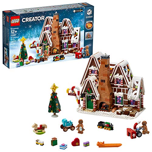 Product Cover LEGO Creator Expert Gingerbread House 10267 Building Kit, New 2020 (1,477 Pieces)