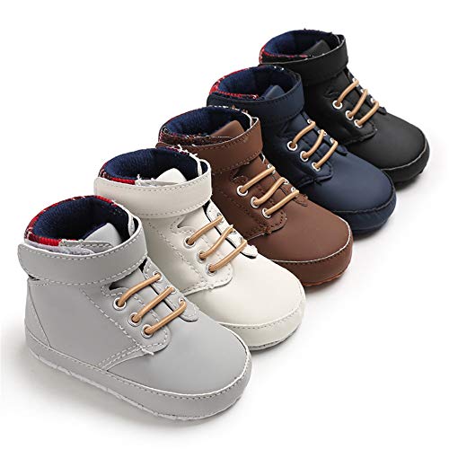 Product Cover Meckior Baby Girls Boys Sneakers Soft Sole High-Top Ankle Infant First Walkers Crib Shoes