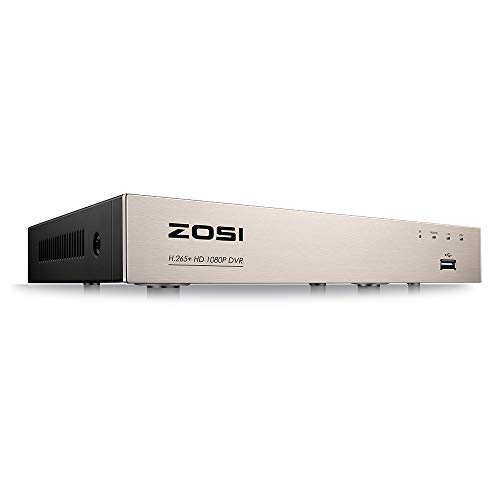 Product Cover ZOSI 8CH 4-in-1 Full 1080P HD H.265+ Security Standalone DVR Video Recorder CCTV for Home Surveillance Security Camera System Motion Detection, Remote Control, Email Alarm, No Hard Drive