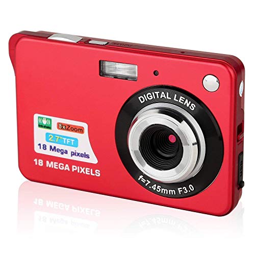 Product Cover Digital Camera,2.7 Inch HD Camera for Backpacking Rechargeable Mini Camera Students Cameras Pocket Cameras Digital with Zoom Compact Cameras for Photography