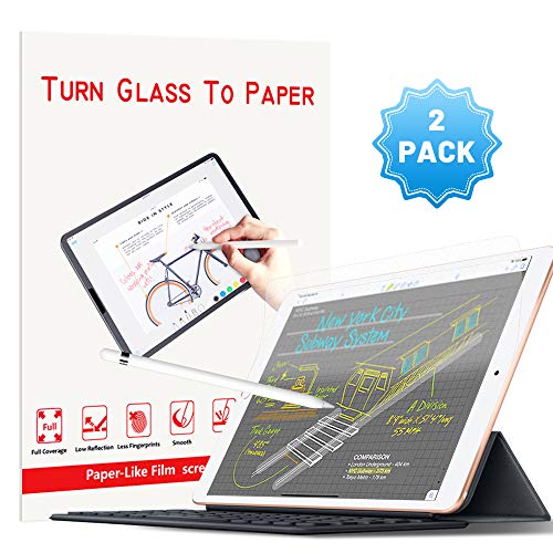 Product Cover [2 PACK]Screen Protector for iPad Air 3 / iPad Pro 10.5 Paperlike, iPad Air 3 2019 /iPad Pro 10.5 2017 Paperlike Screen Protector (2 Pack) Matte Film Anti Glare Less Fingerprint with Easy Installation