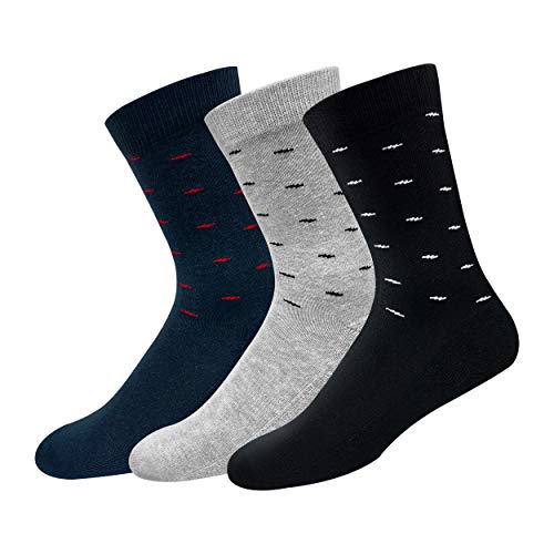 Product Cover NAVYSPORT Men's Cotton Formal Socks with Cushion (Multicoloured, Free Size), Pack of 3