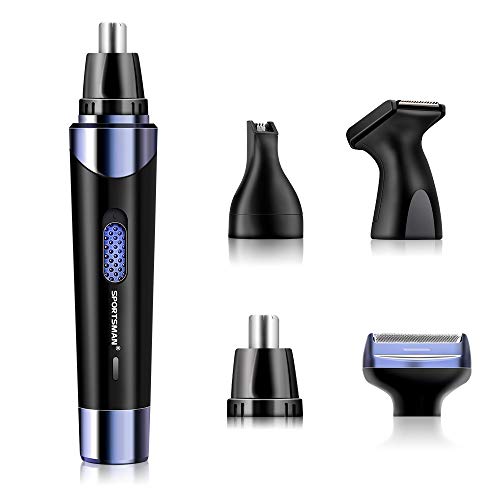 Product Cover Nose Hair Trimmer for Men,2019 Professional USB Rechargeable Eyebrow and Ear Hair Trimmer,Stainless Steel Blades Waterproof System,for Nose, Ears and Eyebrows