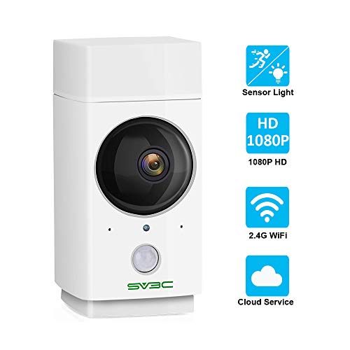 Product Cover Pet Camera SV3C Wireless IP Camera 1080P WiFi Camera Indoor 360-degree Nanny Cam for Baby/Elder/Puppy,Motion Tracking,Color Night Vision with Sensor Light,Two-Way Audio,Support SD Card/Cloud/Alexa