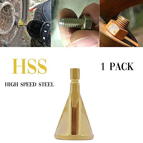 Product Cover Deburring External Chamfer Tool HSS for Drill Bit, Remove Burr Repairs Tools Remove Burr Drill Bit, Metal External Chamfer Hexagon Shank Deburring Tool (1 Pack)