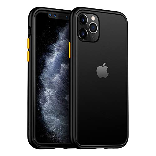 Product Cover MKOAWA Slim Fit for iPhone 11 Pro Case 5.8 Inch, Translucent Matte Case with Soft Edges, Shockproof Protective Case Cover for Apple iPhone 11 Pro (2019) - Black