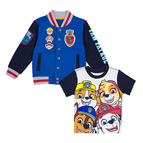 Product Cover Paw Patrol Jacket with Chest Patch and Short Sleeve T-Shirt Combo