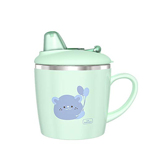 Product Cover Baby Insulated Spout Sippy Cup with Handle, Stainless Steel Kids Trainer Transition Cup, 7 oz, Mint Green
