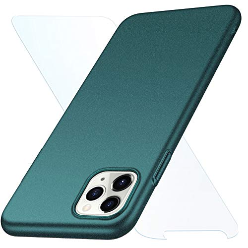 Product Cover anccer Compatible for Apple iPhone 11 Pro Max Case with Screen Protector, Ultra-Thin Fit Premium Material Slim Cover for iPhone 11 Pro Max 6.5 Inch 2019 (Gravel Green)