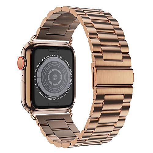 Product Cover EPULY Compatible with Apple Watch Band 42mm 44mm 38mm 40mm, Business Stainless Steel Metal Wristband for iWatch Series 5/4/3/2/1