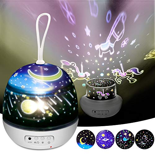 Product Cover Kids Night Light Projector, Star Night Lights for Kids, DSTANA Projector Lamps for Bedrooms, Birthday and Christmas gifts - 4 Sets of Film