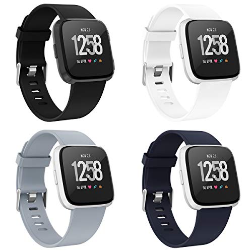 Product Cover Recoppa Compatible with Fitbit Versa Bands for Women Men Large Small, Adjustable Replacement Wristbands for Fitbit Versa/Versa 2/Versa Lite Edition/Versa Special Edition