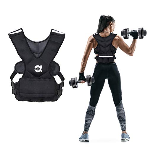 Product Cover ATIVAFIT Sport Weighted Vest 16 LBS for Men & Women, Workout Equipment Body Weight Vest with Pocket, Reflective Stripe and Adjustable Strap, Weighted Body Vest for Training, Jogging, Cardio
