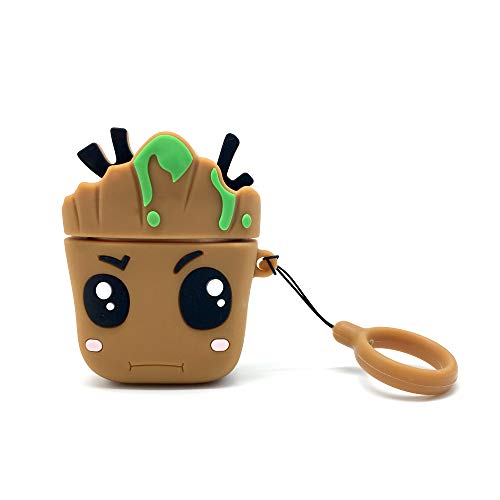 Product Cover Artibox Airpods Case, 3D Cartoon Silicone Airpods Cover, Shockproof Protective Earphone Cover Skin Compatible with Apple Airpods 1&2 (Groot)