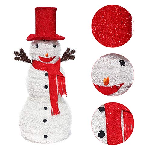 Product Cover Wenasi 3.6 Ft Collapsible Pop Up Christmas Snowman with Removable Hands & Scarf, Outdoor Christmas Lawn Decoration