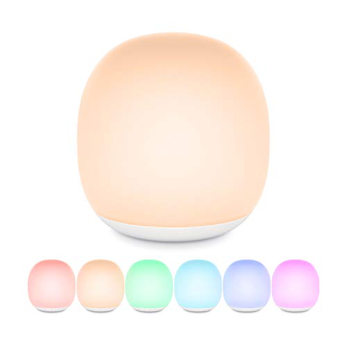 Product Cover Gladle Wireless Baby Night Light for Kids up to 100hrs, Dimmable LED Nursery Lamp for Breastfeeding, Touch Bedside Lamp for Children with Color-Changing, 1h Timer, Built-in Magnet, Night Light Mode