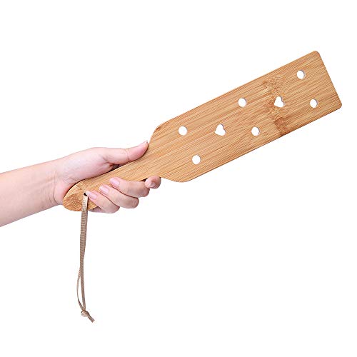 Product Cover Bamboo Spanking Paddle for Sex Play, 13.4inch Lightweight and Super Durable with Smooth Finish Wood Paddle for Adults
